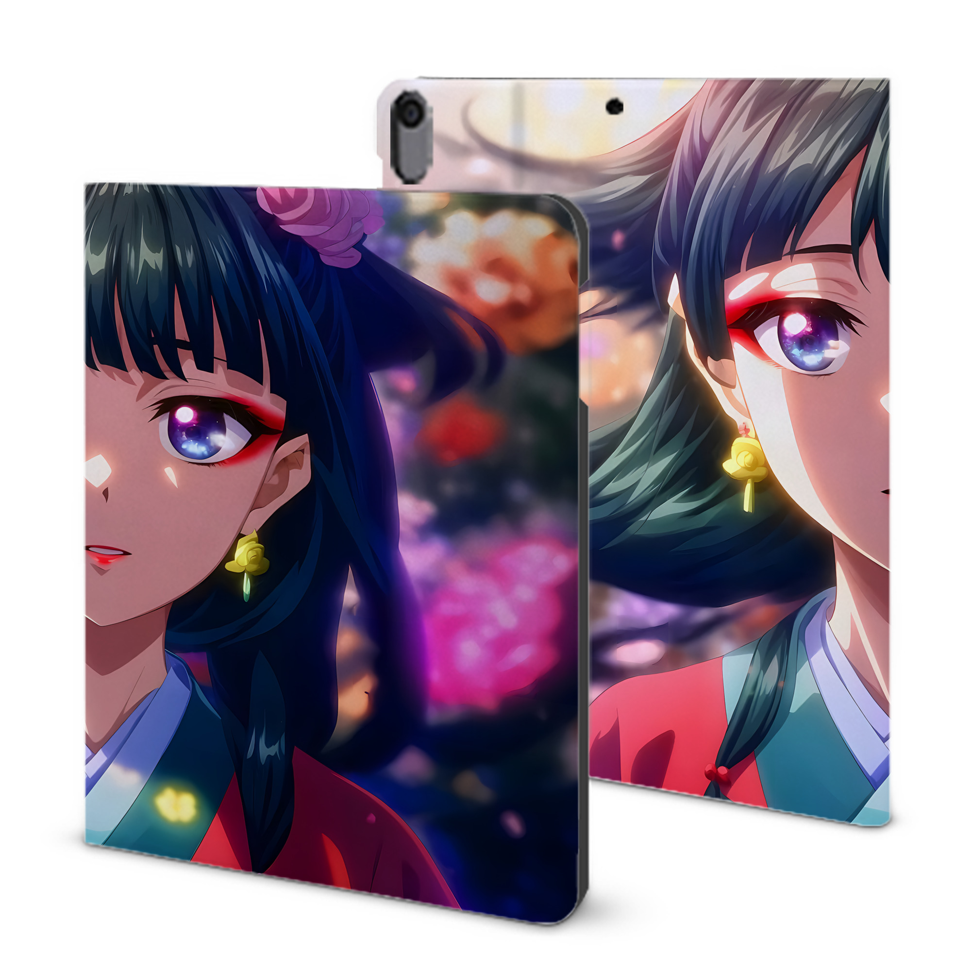 （画像用） 薬屋のひとりごと The Apothecary Diaries IPad ケース ブック型 PUレザー TPU 耐衝撃 軽量 薄型 ペン収納なし 全面保護 IPad 各モデル対応